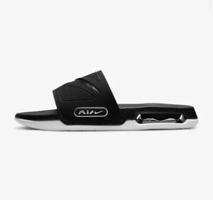 Nike Air Max Cirro Slide Sandals Black White Metallic Silver DC1460-004 Men 13