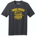 Three Rivers Stadium 1970 Football TRI-BLEND Tee Shirt -  Pittsburgh Steelers