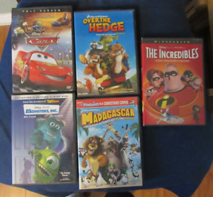 Disney Movies, DVD, Lot of 5, Dreamworks, Pixar