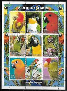 Niger 1009-11 Penguins, Parrots and Dogs Mint NH