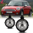 Pair Fog Lights For 2007-2015 Mini Cooper Halogen Front Clear Lens Driving Lamps (For: Mini)