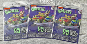 New ListingTeenage Mutant Ninja Turtles kids temporary tattoos 3 packs- 25 tattoos per pack
