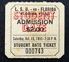 New Listing1955 Vintage LSU TIGERS vs UF GATORS Football Ticket Stub GAINESVILLE FLORIDA
