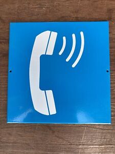 GTE Frontier Verizon Metal Pay Phone Telephone Phone Sign NEW 5x5