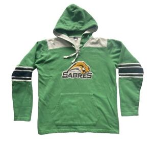 New ListingBuffalo Sabres Old Logo Jersey Hoodie Mens Size L Green NHL New York NY RARE