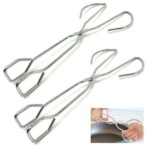 2 Pc Stainless Steel Food Tongs 10