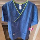 Urbane scrubs 2-Pocket V-Neck nurse Scrub Top Unisex XXL blue/green