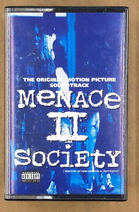 MENACE II SOCIETY Soundtrack Cassette Tape 1993 UGK DJ QUIK Rap Hip Hop Rare