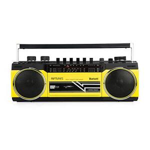 Cassette Boombox, Retro Blueooth Boombox, Cassette Player and Recorder, AM/FM...