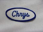 CHRYS USED EMBROIDERED VINTAGE SEW ON NAME PATCH TAGS ASSORTED COLORS AVAILABLE