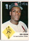 1963 Fleer #61 BOB GIBSON VG St. Louis Cardinals Baseball Trading Card