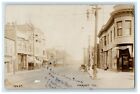 1908 Main Street View Of East Chicago Harvey Illinois IL RPPC Photo Postcard