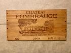 1 Rare Wine Wood Panel Château Fombrauge France Vintage CRATE BOX SIDE 4/24 a485