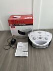 RCA RCD331WH Portable CD Player Boombox With AM/FM Radio-White In Box Tested EUC