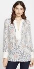 TORY BURCH Dahlia Silk Jacquard Tunic LS Size 12 $295 (New with Tags)
