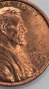 1972-D Lincoln Penny Double Die Obverse (U-13)