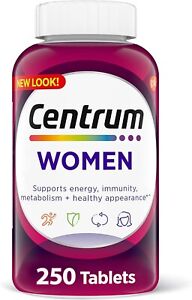 Centrum Multivitamin for Women, 250 Count (Pack of 1)  9/2024