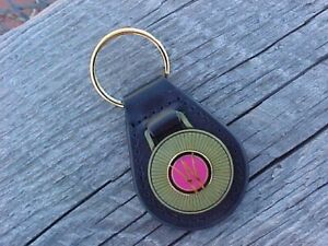 WILLYS OVERLAND ANTIQUE GOLD LEATHER KEY FOB VINTAGE NOS CUSTOM-MADE TOP-QUALITY
