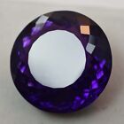 71.20 Ct Natural Russian Purple Amethyst Round Cut CERTIFIED Gemstone Huge Size