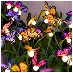 Solar Garden Lights - Upgraded Swaying Butterfly Lights for Outdoor Decoration