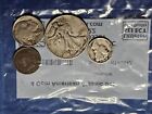 Lot of 4 Littleton Coins!  Including Silver Walking Liberty! American Classics!