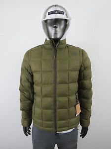 NWT Mens The North Face Thermoball Super Insulated Full Zip Puffer Jacket Olive