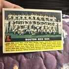 1956 TOPPS #111 Gray Back Boston Red Sox Team Card Ted Williams HOF Legend Well