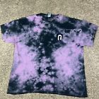 Fall Out Boy Short Sleeve T Shirt Adult Dark Purple Tie Dye Graphic Mens XL A7