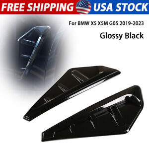 Glossy Black Side Wing Air Flow Fender Vent Cover For BMW X5 X5M G05 2019-2023 (For: 2021 BMW X5 xDrive40i 3.0L)