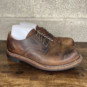 Vintage L.L. Bean Vibram Men’s Brown Leather Work Shoes Size 11