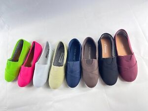 New women ballet flats slip on casual loafer canvas  shoes on sale