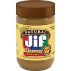 Jif Natural Creamy Peanut Butter Spread and Honey, 16 Ounces, Contains 80% Pe...