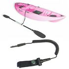Elastic Paddle Fishing Leash Rope Safety Rod Coiled Lanyard For Kayak Canoe Oar