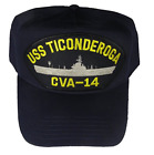 USS TICONDEROGA CVA-14 HAT CAP USN NAVY SHIP ESSEX CLASS AIRCRAFT CARRIER
