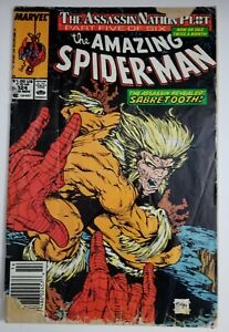 Amazing Spider-Man #324 Mark Jewelers (Marvel Comics, 1989) Sabretooth, POOR