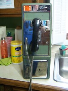 Vintage Green Payphone Bell Telephone? Comes with Wall Bracket