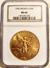 1943 Mexico Gold 50 Pesos MS-66 NGC