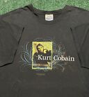 Vintage Y2k Kurt Cobain Shirt Nirvana XL Band Tee Tour Music 2000s Memorial RARE