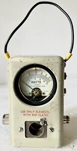 Vintage Bird Model 43 Watts 50 OHMS Thruline RF Portable Power Wattmeter