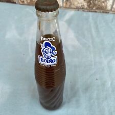 Donald Duck Cola Bottle Pascual Boing Full with Cap Crown 11.25” Tall Sealed