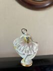 EXCELLENT USED CONDITION Vintage 3” Porcelain DRESDEN Dancer Ballerina Figurine