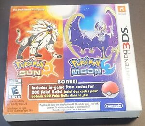 Pokemon Sun & Pokemon Moon Dual Pack (Nintendo 3DS, 2016)  Brand New Sealed
