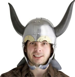 Viking Helmet Wearable Heavy 18 Gauge Steel And Leather Wrapped Construction