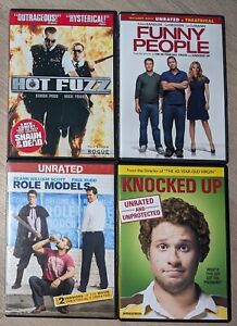 DVDs Lot Of 4 Adult Comedies  Hot Fuzz, Funny People, Role Models, Knocked Up