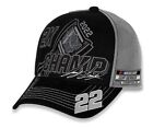 Joey Logano Team Penske Two-Time 2022 NASCAR Cup Champion Trophy Hat Black