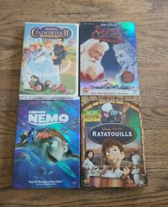 Disney DVD Lot of 4 Movies Cinderella II, Ratatouille, Finding Nemo,Santa Claus3