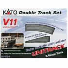 KATO USA ~ N Scale ~ New 2024 ~ V11 Double Track UniTrack Set ~ 20-870-1