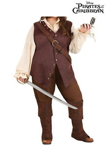 Women's Disney Pirates Caribbean Elizabeth Swann Costume SIZE 1X (with defect)