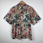 Vtg Cooke Street Hawaiian Shirt Reverse Print Sumo Cotton Aloha Mod Retro XL