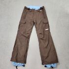 Foursquare Pants Womens Small Brown Snowboard 8K Insulated Lined Ski  Nylon